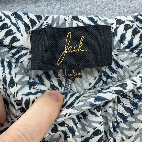 Jack Women's SZ L High Waisted elastic shorts Toy Soldier Print Navy Blue - Picture 5 of 11